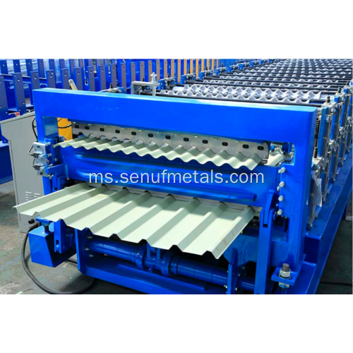 845/900 Lembaran Atap Double Layer IBR Corrugated Machine